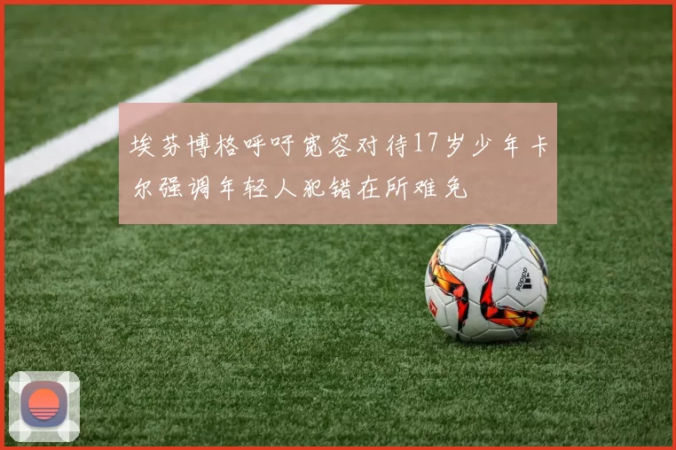 埃芬博格呼吁宽容对待17岁少年卡尔强调年轻人犯错在所难免